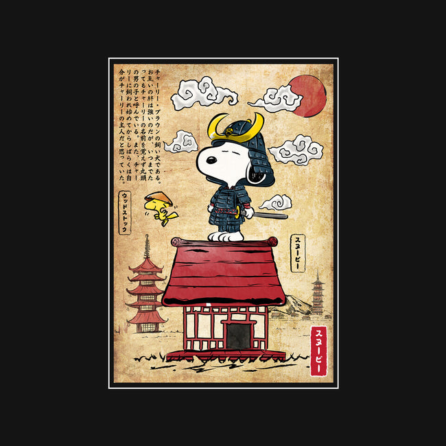 Beagle Samurai In Japan-None-Fleece-Blanket-DrMonekers