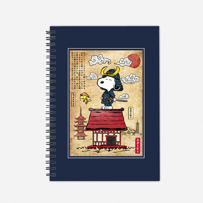 Beagle Samurai In Japan-None-Dot Grid-Notebook-DrMonekers