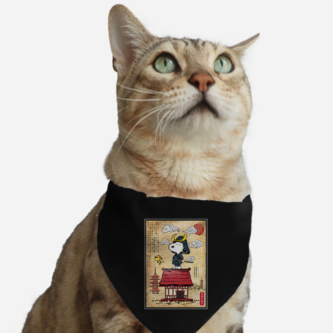 Beagle Samurai In Japan-Cat-Adjustable-Pet Collar-DrMonekers