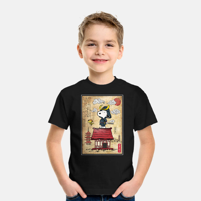 Beagle Samurai In Japan-Youth-Basic-Tee-DrMonekers