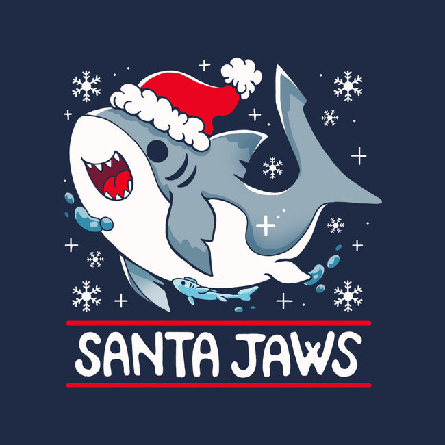 Santa Jaws-None-Removable Cover-Throw Pillow-Vallina84