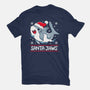Santa Jaws-Unisex-Basic-Tee-Vallina84