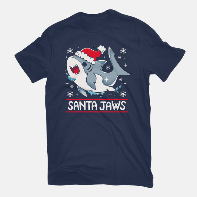 Santa Jaws-Mens-Basic-Tee-Vallina84