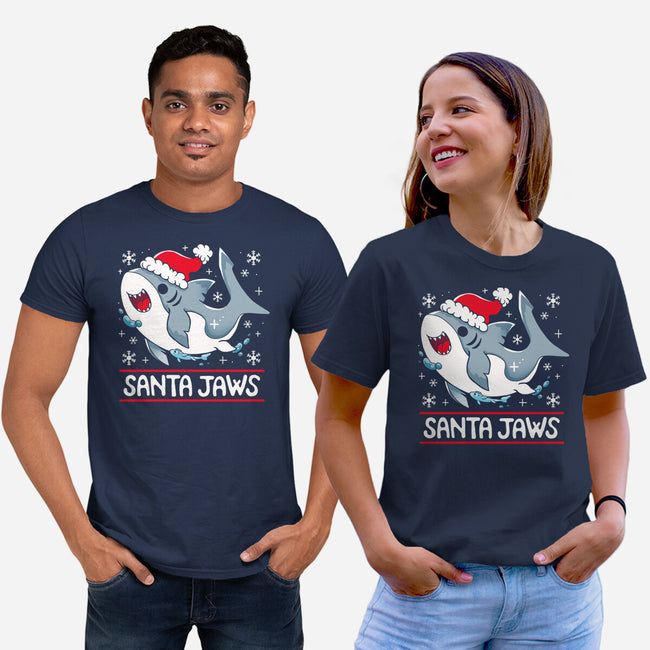 Santa Jaws-Unisex-Basic-Tee-Vallina84