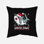 Santa Jaws-None-Removable Cover-Throw Pillow-Vallina84