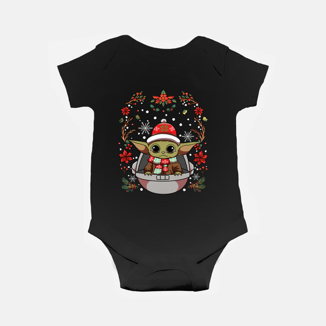 Christmas Yoda-Baby-Basic-Onesie-JamesQJO