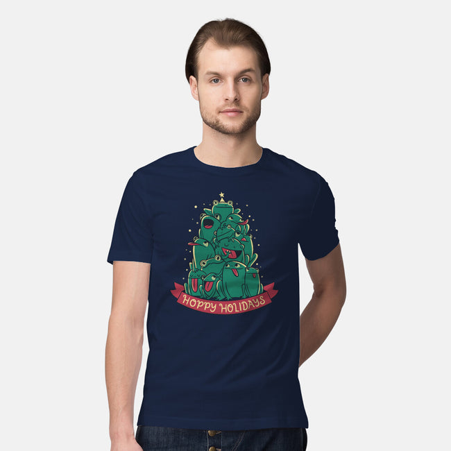 Hoppy Holidays-Mens-Premium-Tee-Aarons Art Room