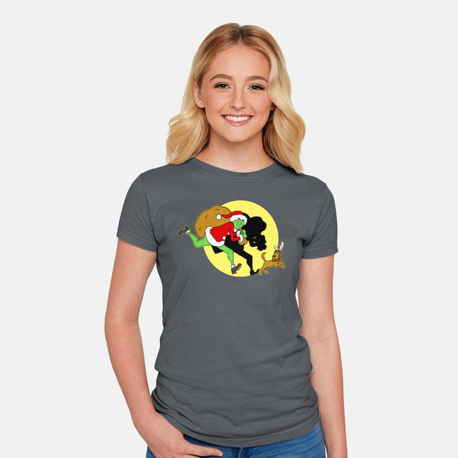 The Adventures Of The Grinch-Womens-Fitted-Tee-MarianoSan