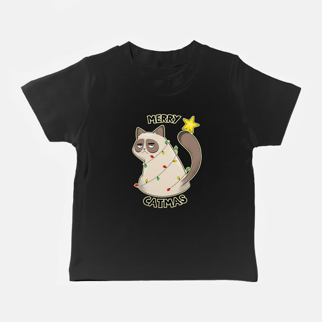 A Merry Catmas-Baby-Basic-Tee-Umberto Vicente