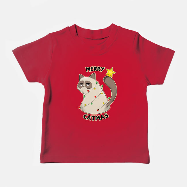 A Merry Catmas-Baby-Basic-Tee-Umberto Vicente