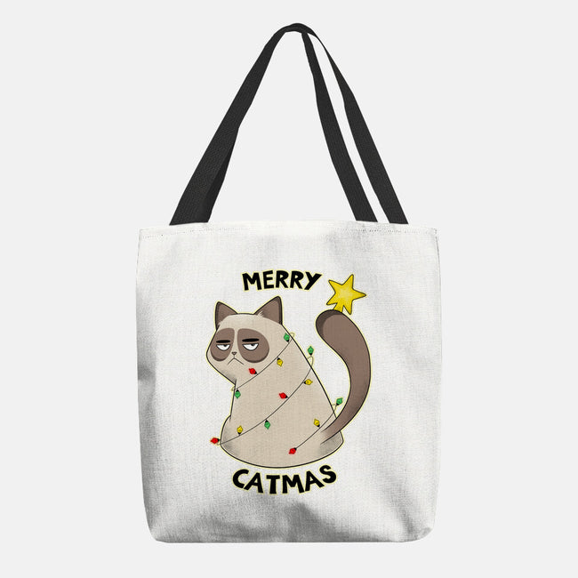 A Merry Catmas-None-Basic Tote-Bag-Umberto Vicente