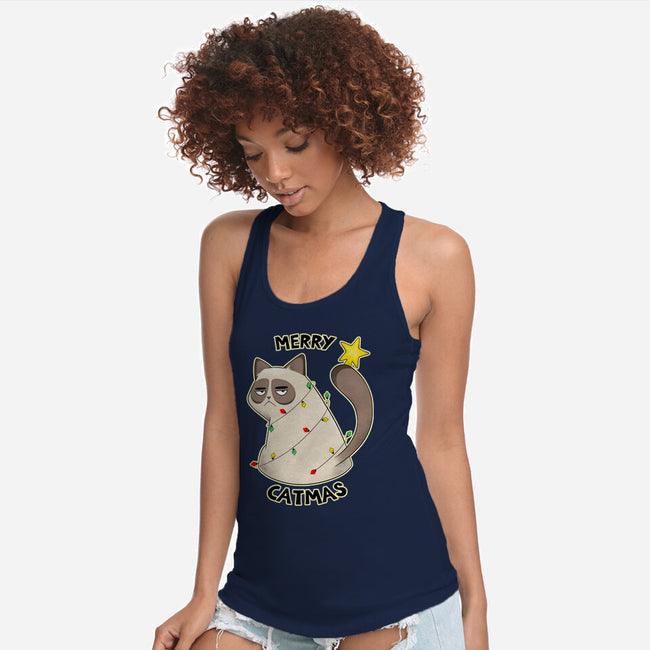 A Merry Catmas-Womens-Racerback-Tank-Umberto Vicente