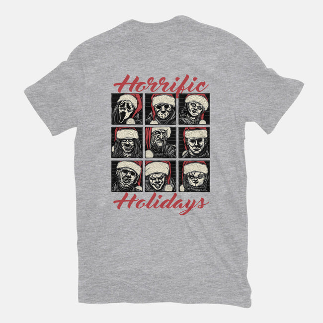 Horrific Holidays-Mens-Heavyweight-Tee-momma_gorilla