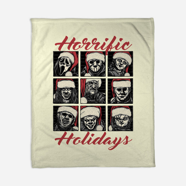 Horrific Holidays-None-Fleece-Blanket-momma_gorilla