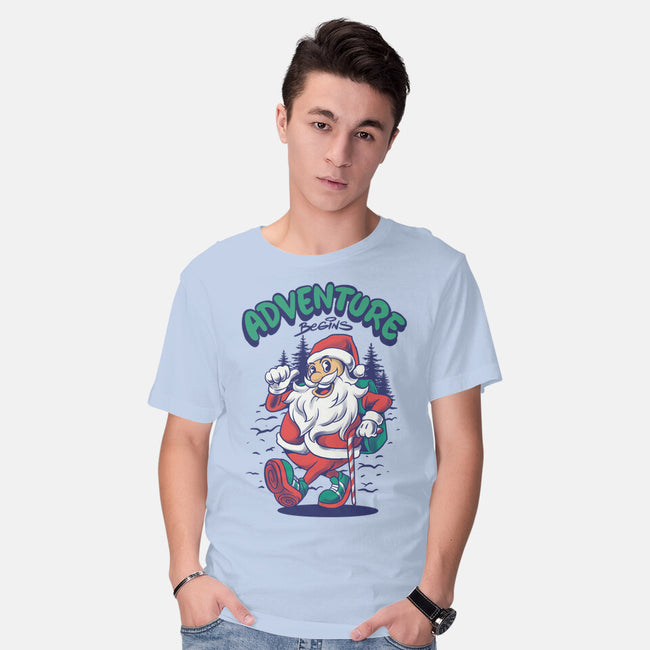 Adventure Begins-Mens-Basic-Tee-spoilerinc