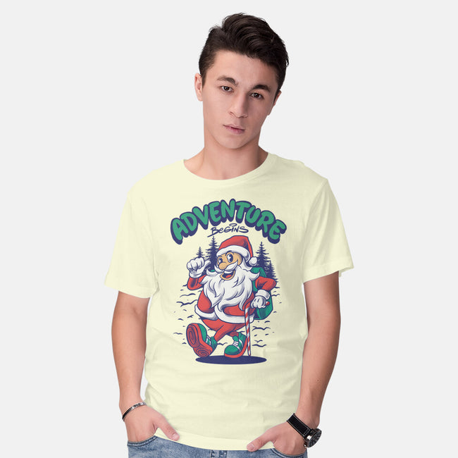 Adventure Begins-Mens-Basic-Tee-spoilerinc