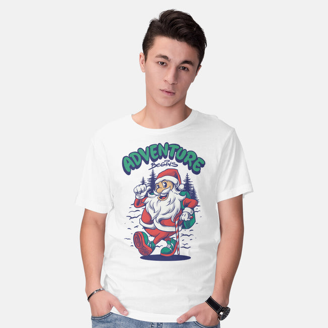 Adventure Begins-Mens-Basic-Tee-spoilerinc
