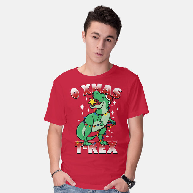 O Xmas T-Rex-Mens-Basic-Tee-Boggs Nicolas