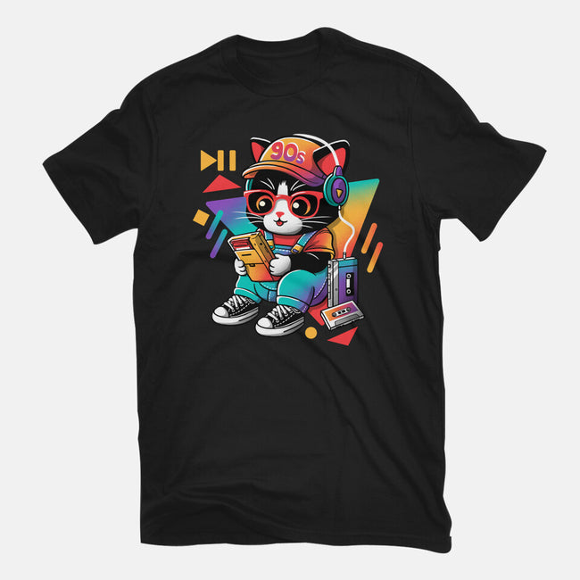 90s Cat Child-Mens-Premium-Tee-NemiMakeit