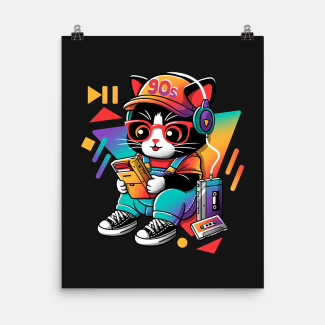 90s Cat Child-None-Matte-Poster-NemiMakeit
