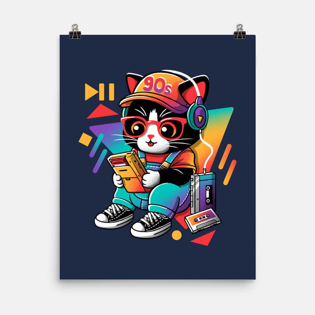 90s Cat Child-None-Matte-Poster-NemiMakeit
