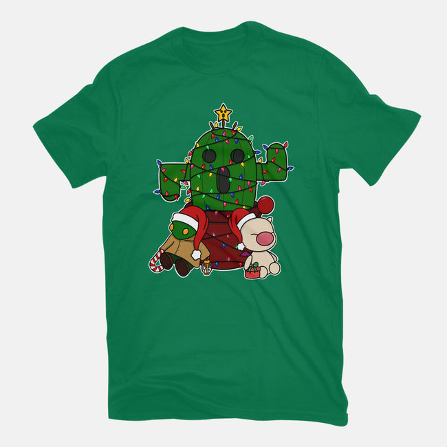 Christmas Cactuar-Mens-Basic-Tee-Alexhefe