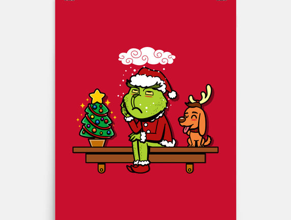 Grinch On The Shelf