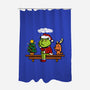 Grinch On The Shelf-None-Polyester-Shower Curtain-Boggs Nicolas