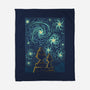 Starry Winter Night-None-Fleece-Blanket-erion_designs