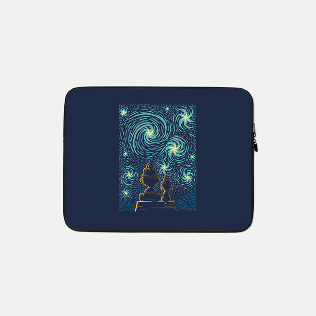Starry Winter Night-None-Zippered-Laptop Sleeve-erion_designs