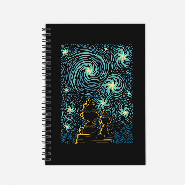 Starry Winter Night-None-Dot Grid-Notebook-erion_designs