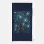 Starry Winter Night-None-Beach-Towel-erion_designs