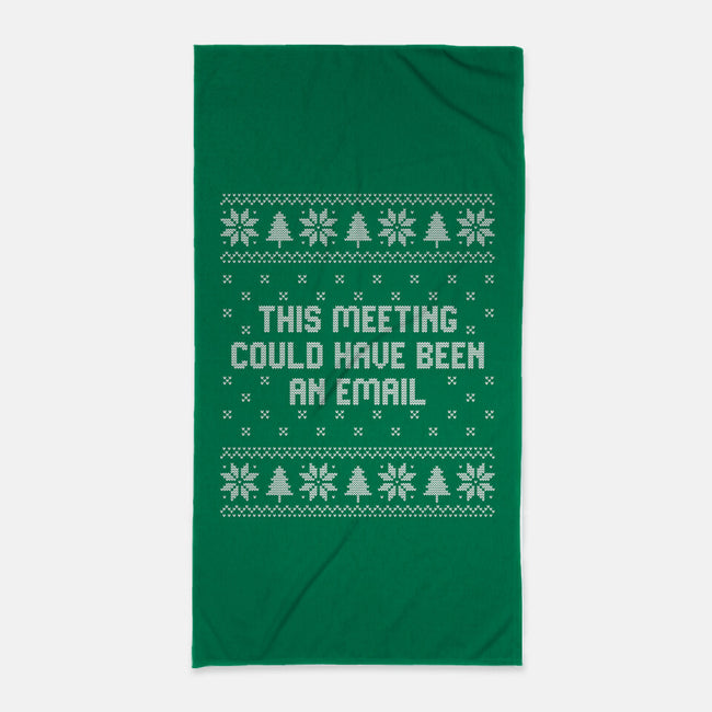 Antisocial Ugly Sweater-None-Beach-Towel-retrodivision