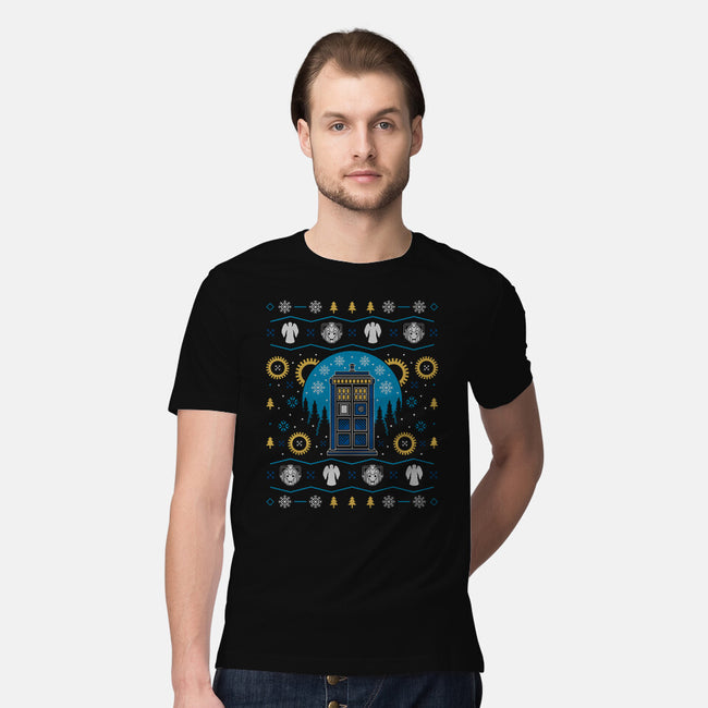 Time Ugly Sweater-Mens-Premium-Tee-Logozaste