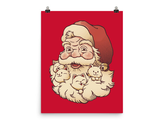 Santa Beard Full Of Cats