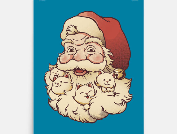 Santa Beard Full Of Cats