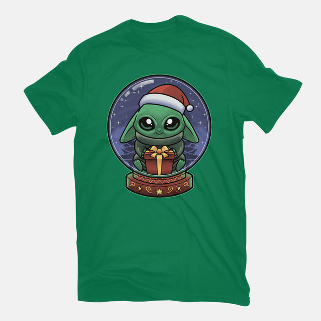 Snow Globe Green Toddler-Womens-Fitted-Tee-Astrobot Invention