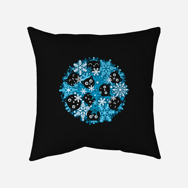 Winter Kittens-None-Removable Cover-Throw Pillow-erion_designs