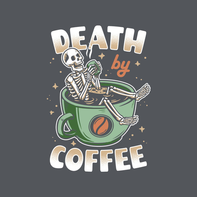 Death By Coffee-Unisex-Kitchen-Apron-Olipop