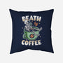 Death By Coffee-None-Removable Cover-Throw Pillow-Olipop