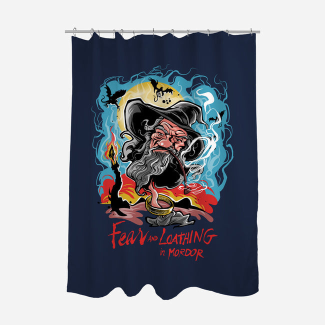 Fear And Loathing In Mordor-None-Polyester-Shower Curtain-zascanauta