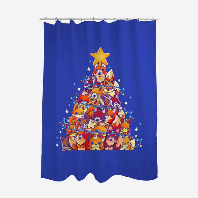 Foxes Tree-None-Polyester-Shower Curtain-Vallina84