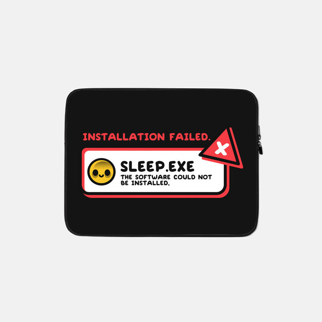 Installation Sleep Failed-None-Zippered-Laptop Sleeve-NemiMakeit