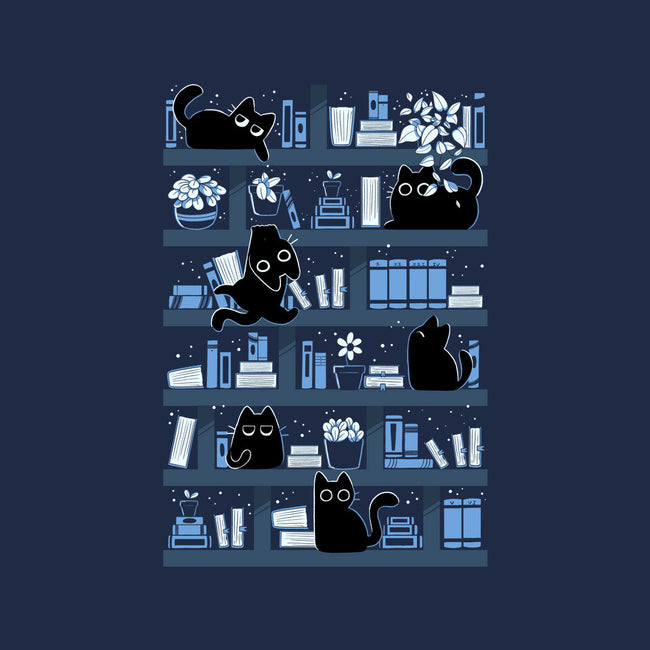 Purrfect Library-None-Stretched-Canvas-tobefonseca