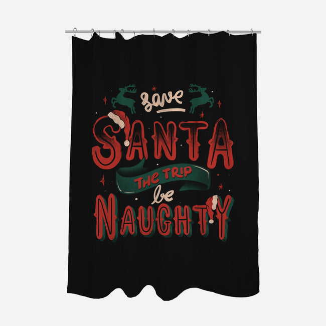 Save Santa The Trip-None-Polyester-Shower Curtain-tobefonseca