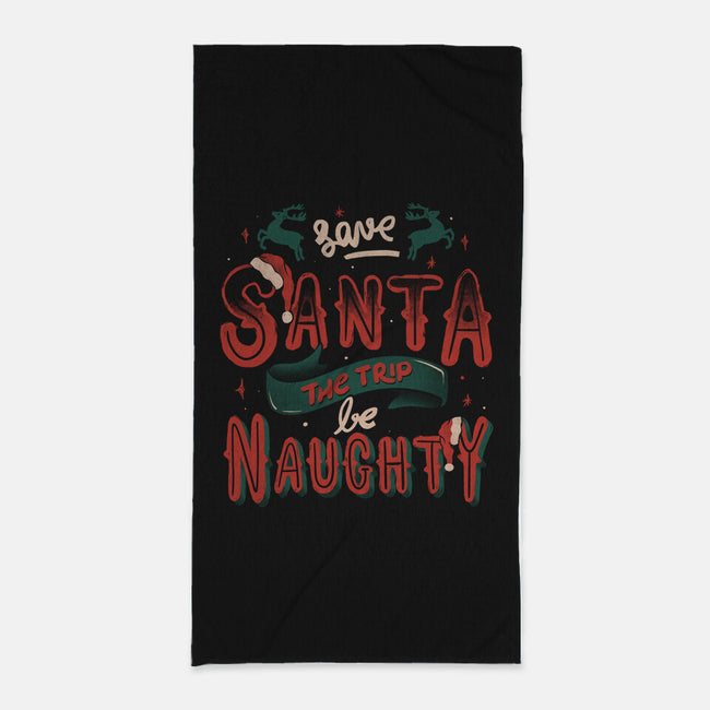 Save Santa The Trip-None-Beach-Towel-tobefonseca