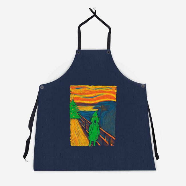 The Scream Of The Grinch-Unisex-Kitchen-Apron-Umberto Vicente