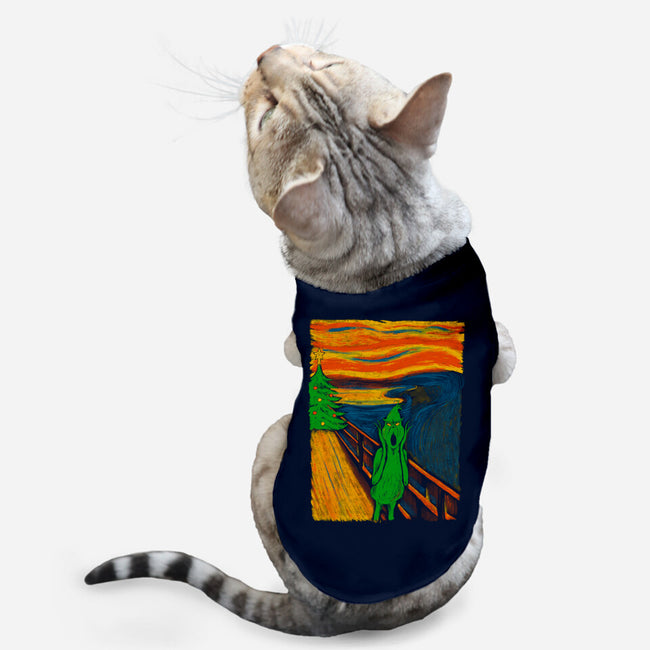 The Scream Of The Grinch-Cat-Basic-Pet Tank-Umberto Vicente