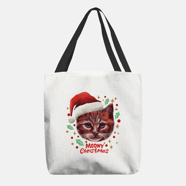 Wish You A Meowy Christmas-None-Basic Tote-Bag-dandingeroz