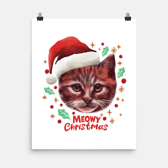Wish You A Meowy Christmas-None-Matte-Poster-dandingeroz